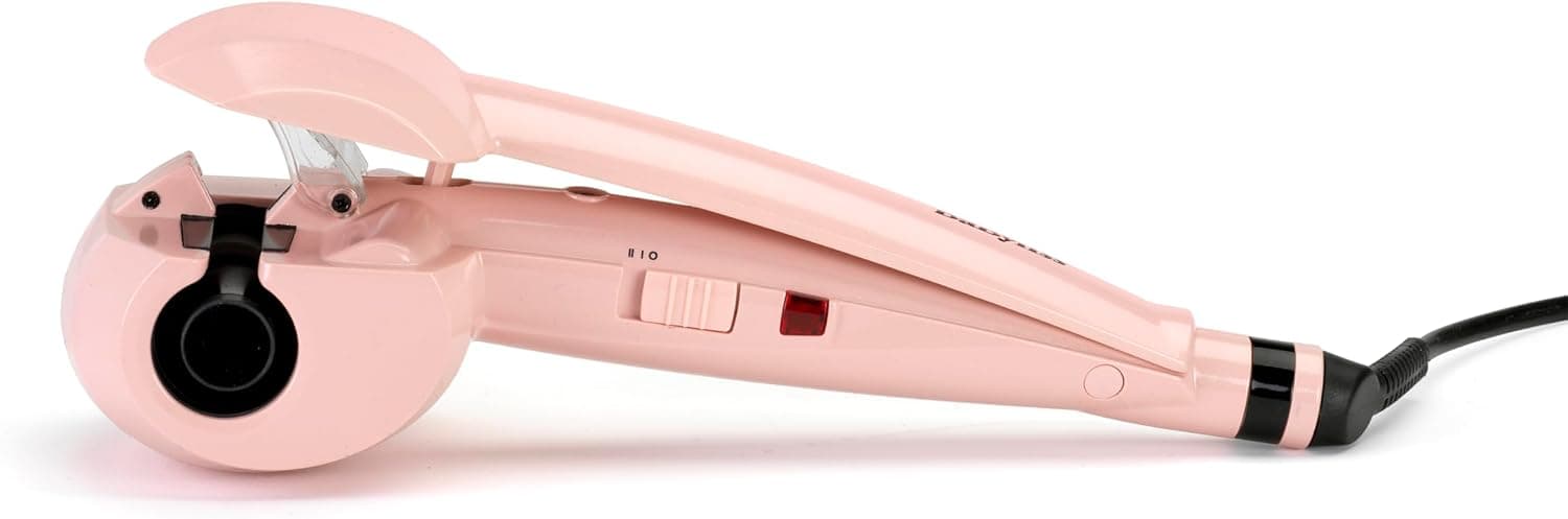 BaByliss Curl Secret Rose Blush - Rizador Automático, Peinados fáciles y rápidos, Rizos duraderos, 2 Ajustes de temperatur... – BaByliss