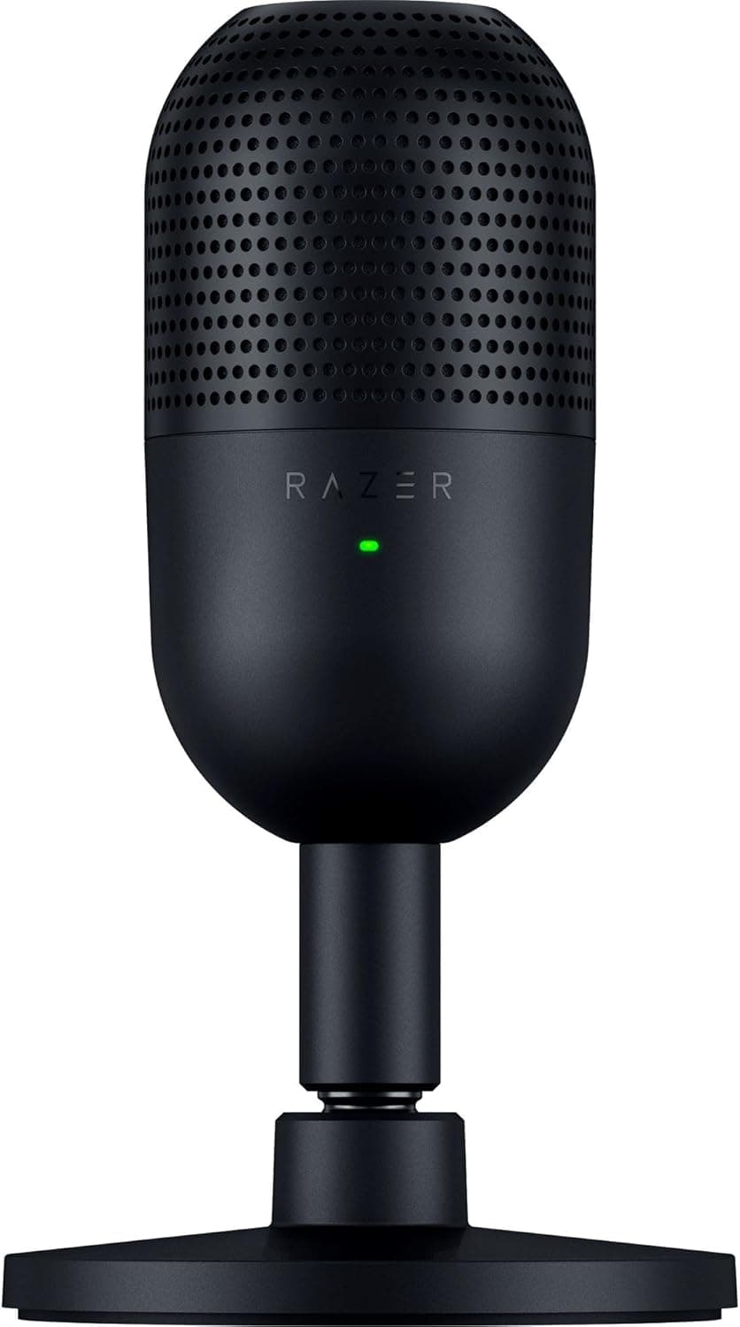 Razer Seiren V3 Mini - Micrófono USB ultracompacto - micrófono de condensador de 14mm (patrón de captación supercardioide,... – Razer