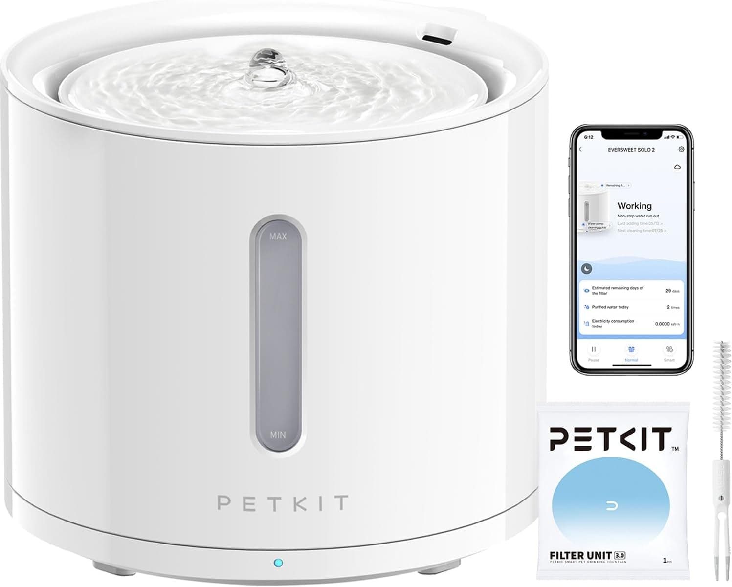 Fuente para mascotas PETKIT inalámbrica, control de app – PETKIT