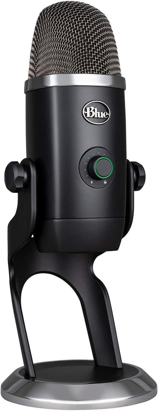 Logitech for Creators Blue Yeti X Micrófono Profesional de Condensador USB, Medición de Alta Resolución para Grabación, St... – Logitech