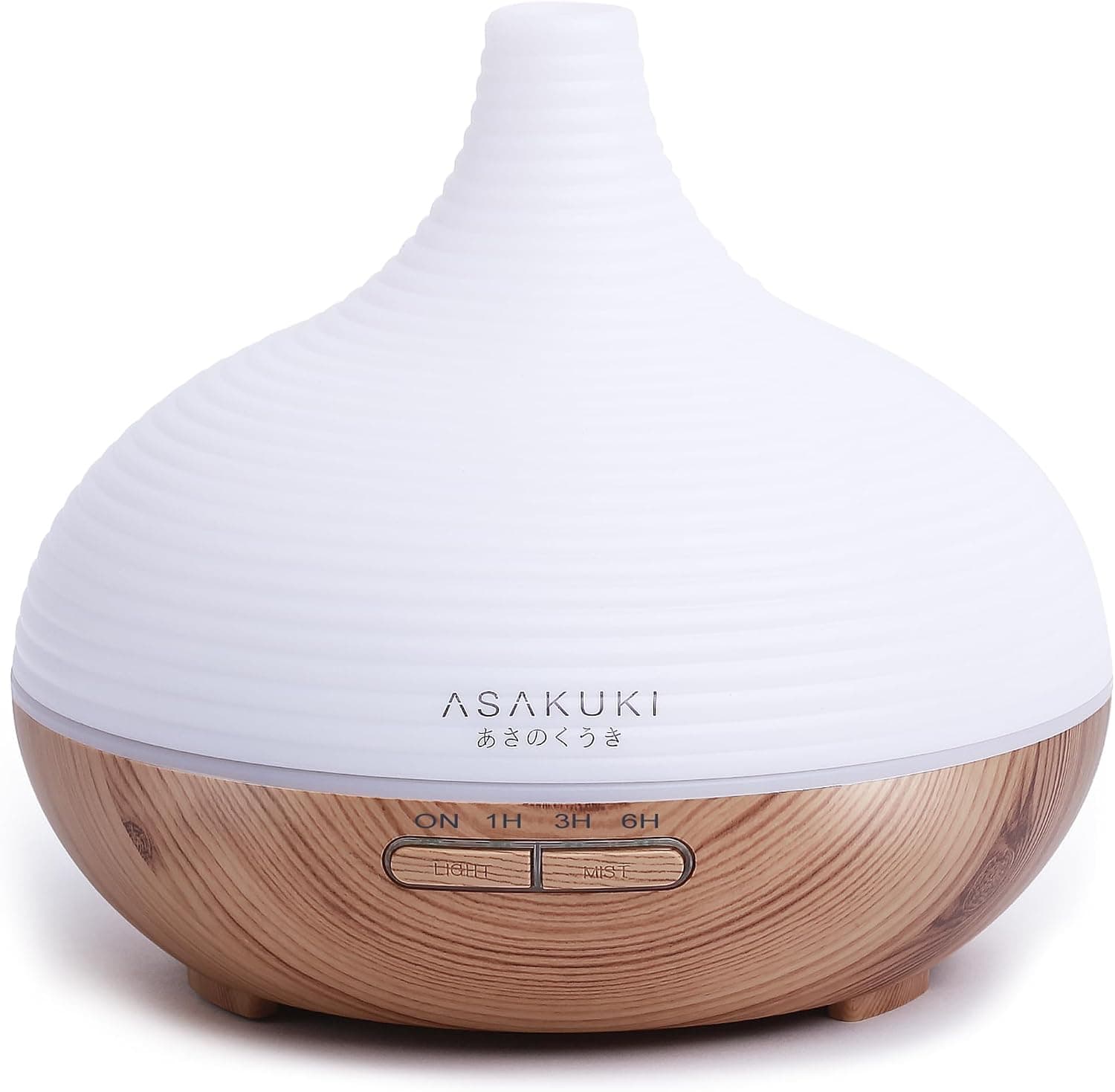ASAKUKI Difusor de aceites esenciales 300ml, Premium 5 en 1 Vaporizador eléctrico ultrasónico Humidificador, temporizador ... – ASAKUKI