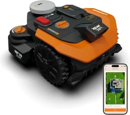 WORX Vision RTK WR308E Robot cortacsped sin Cable delimitador, Tecnologa RTKn + Vision, hasta 80 –