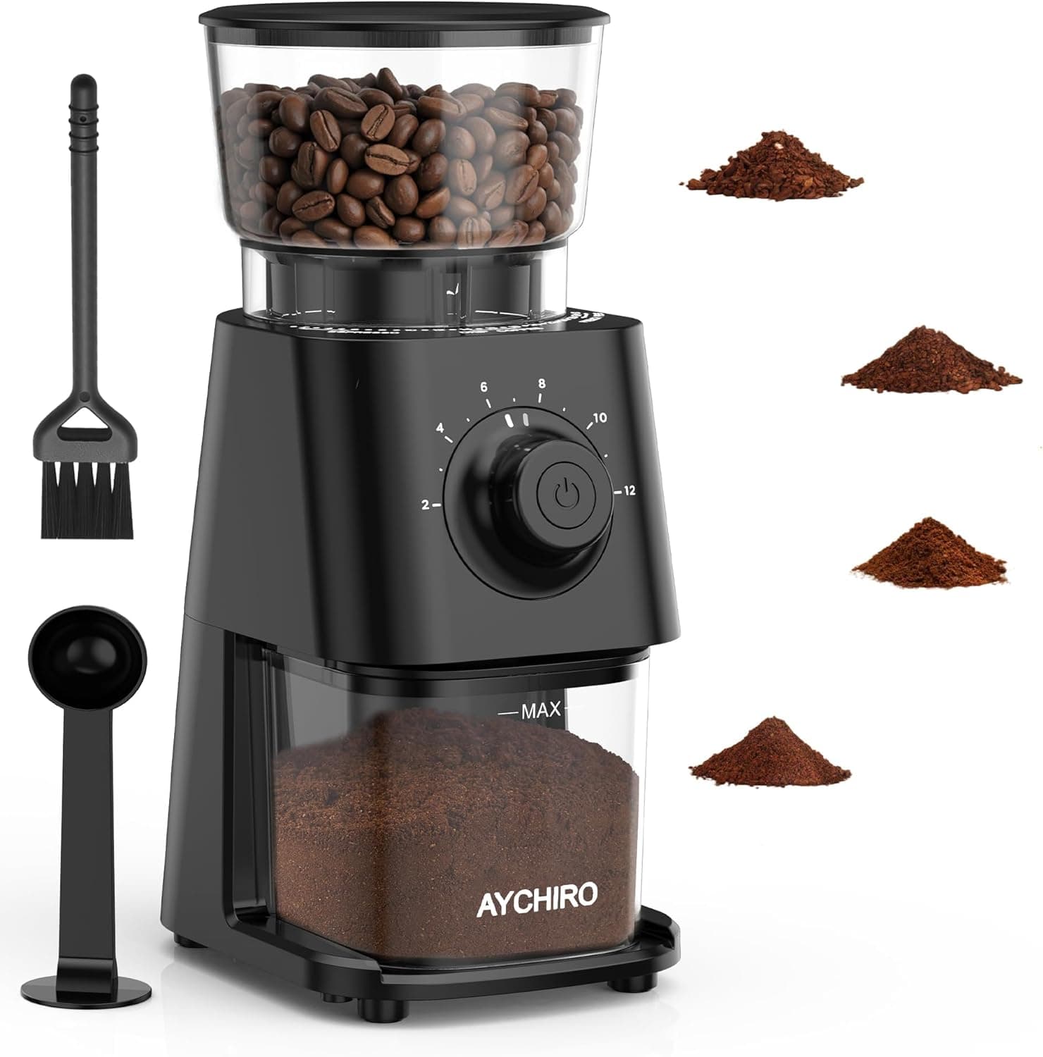 Molinillo de café AYCHIRO Molinillo de café eléctrico 30 ajustes molienda – AYCHIRO