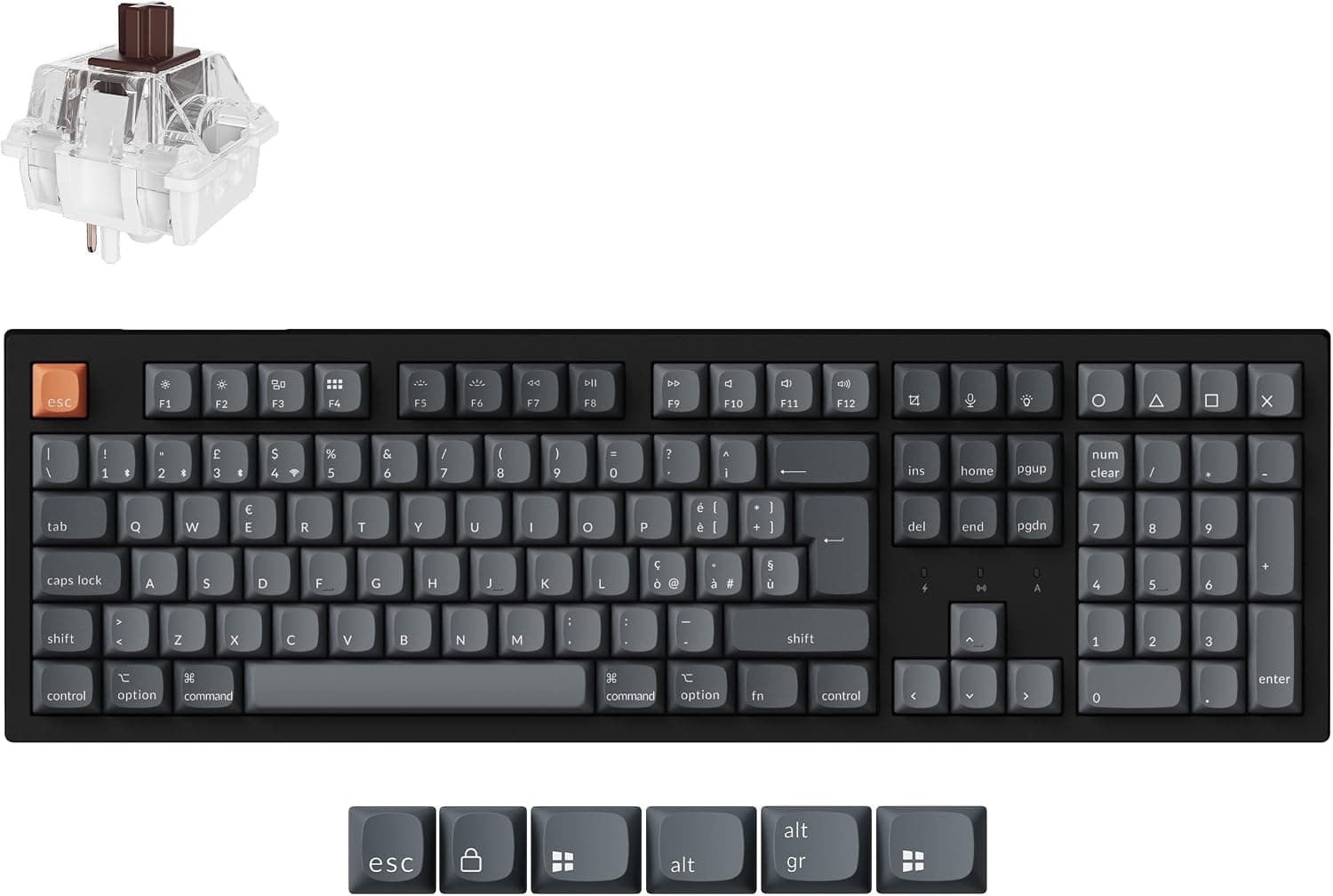 Teclado mecánico Keychron K10 Max diseño italiano ISO – Keychron