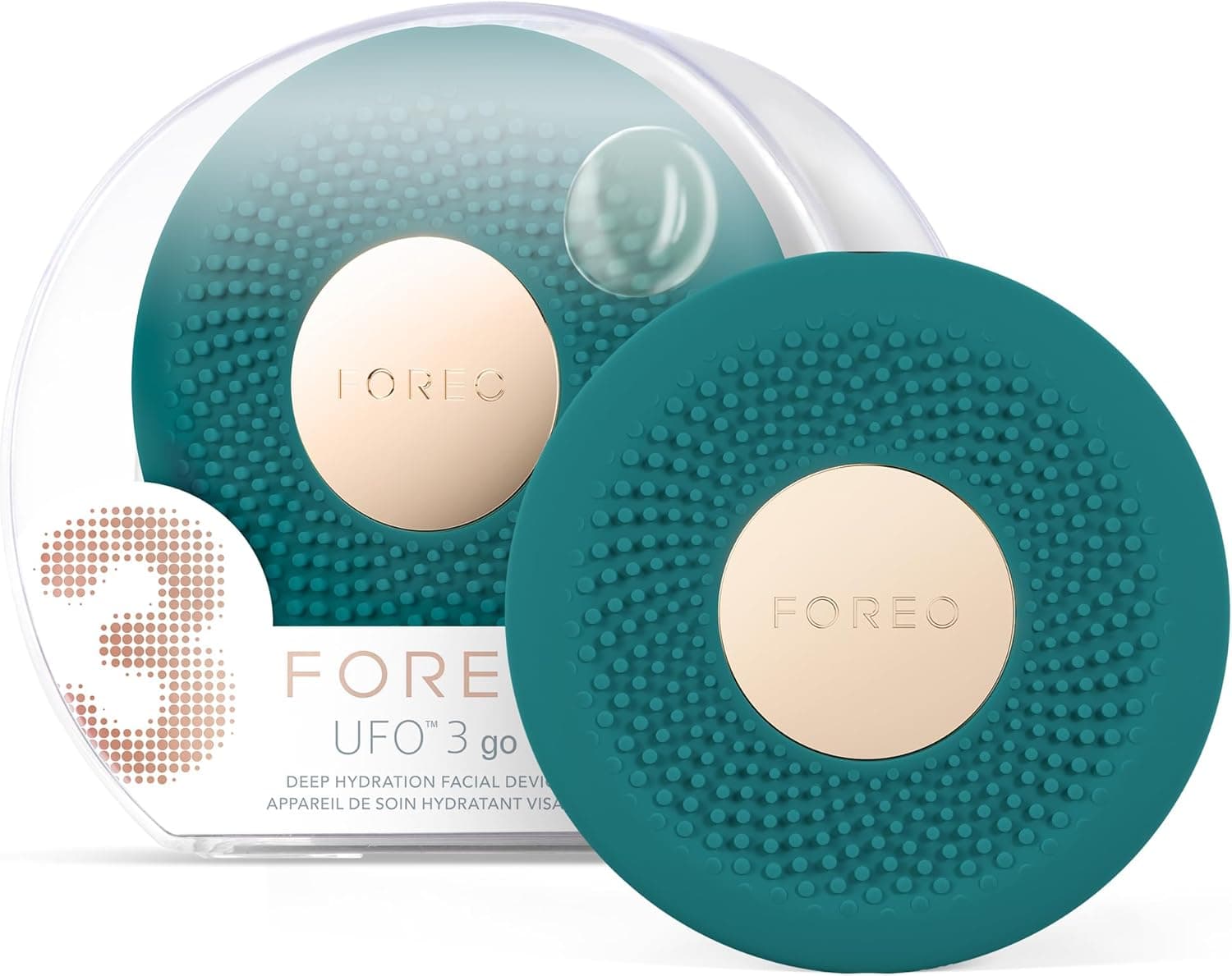 FOREO UFO 3 go, mascarilla facial de viaje, Hidratante facial, Cuidado de la piel antiedad, Luz LED de espectro completo y... – FOREO