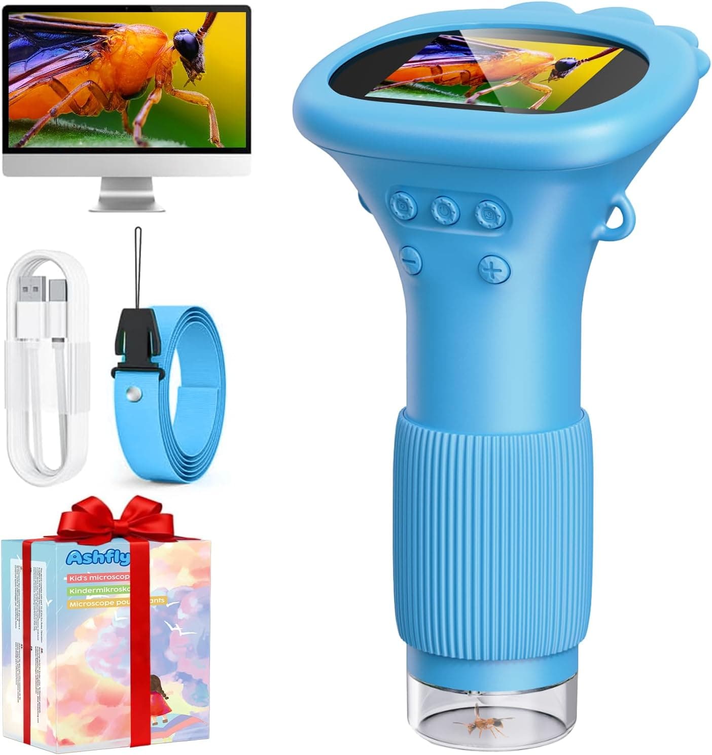 Microscopio digital Lemoni Ashfly conexión a PC – Lemoni