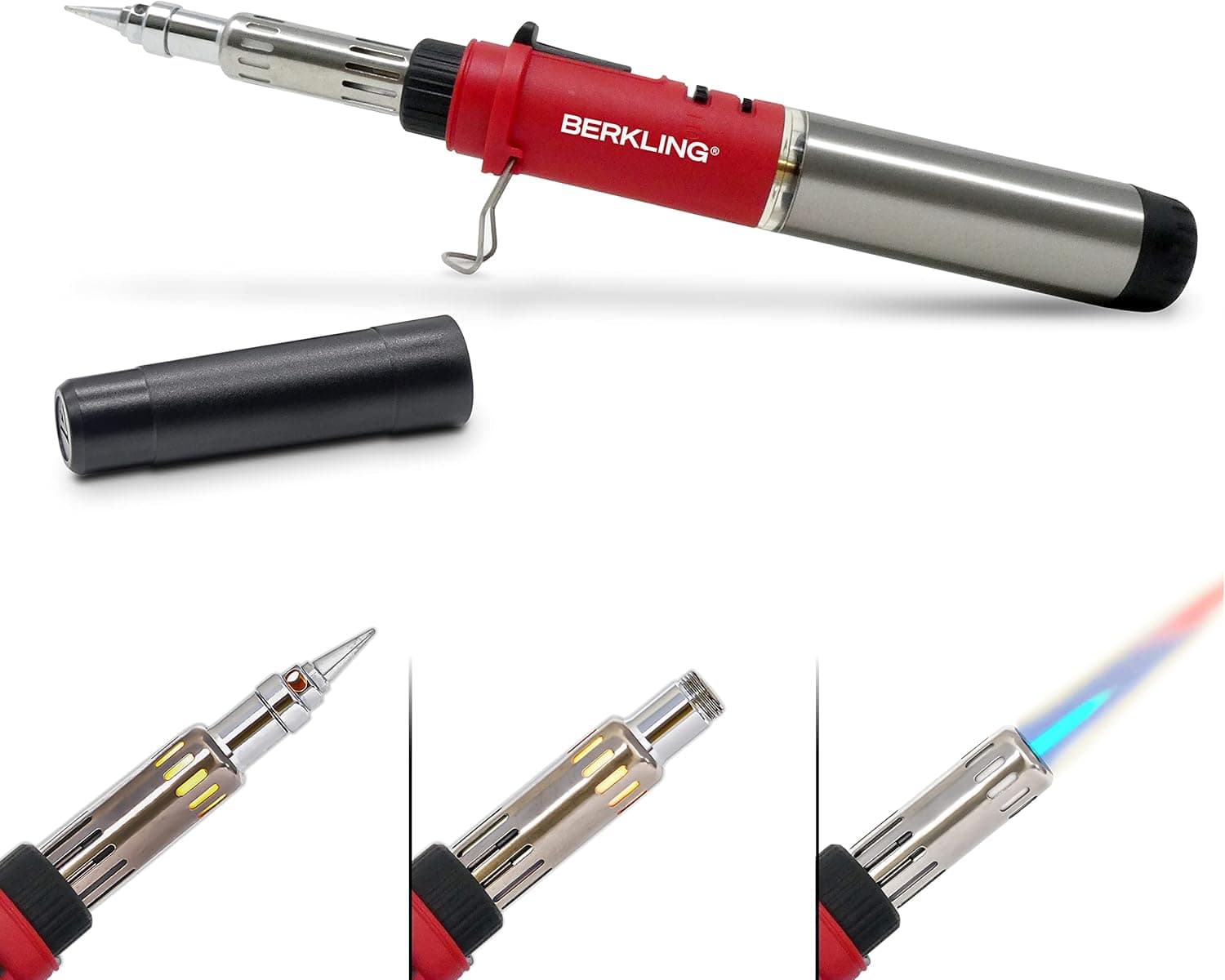 Berkling Soldador de butano de alta calidad, pistola de soldadura inalámbrica portátil para alambre de soldadura, electrón... – Berkling