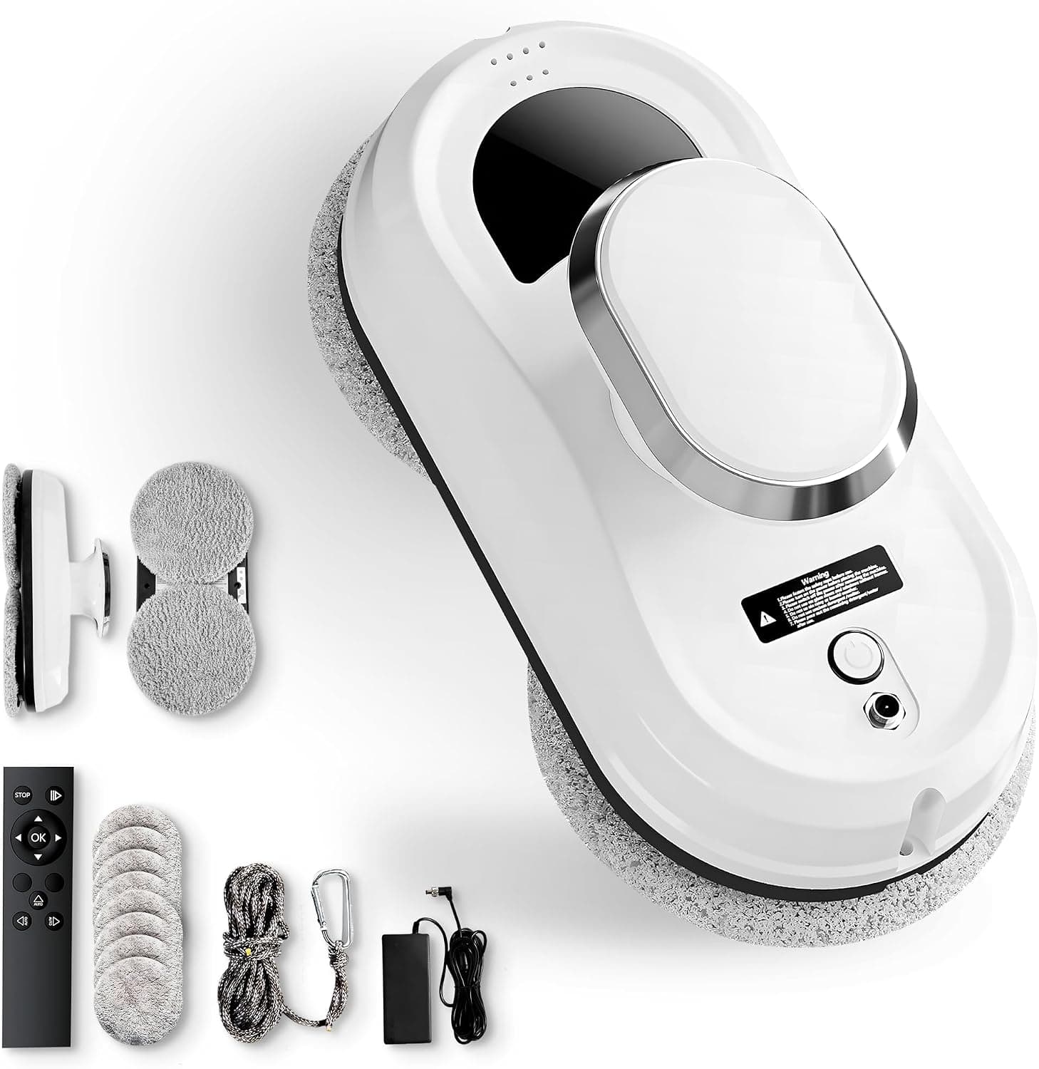 JUPPLIES Robot Limpiacristales Electrico 90W con Succión 5600Pa – Limpia Cristales para Ventanas con 3 Modos Automaticos, Con – JUPPLIES