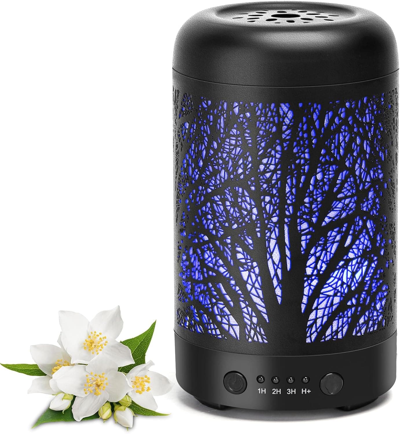 Aigostar Difusor de Aceites Esenciales 100ml, Humidificador Ultrasónico Silencioso con 7 Colores, 4 Temporizadores y Apaga... – Aigostar