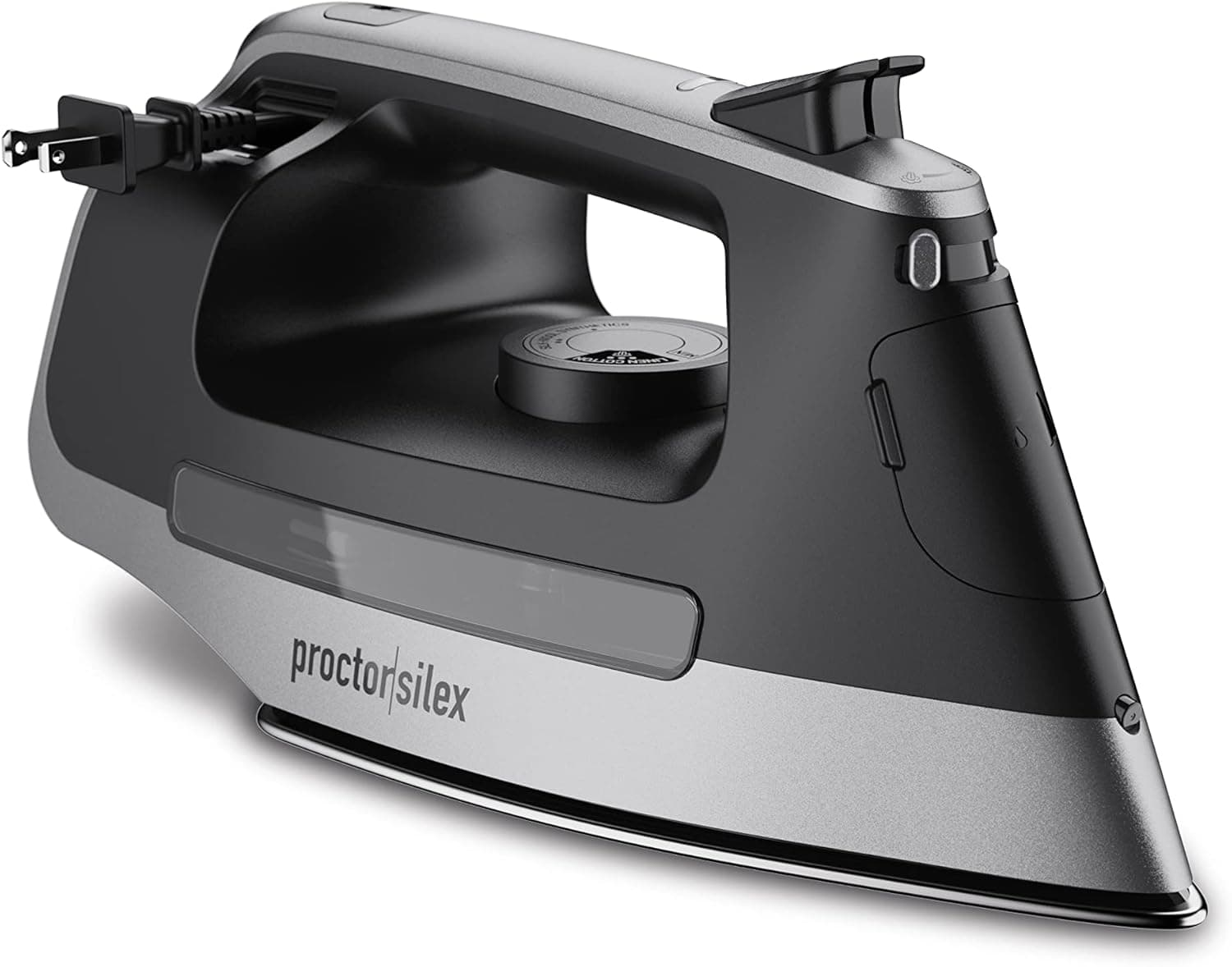 Proctor Silex - Plancha de Vapor para Ropa con Suela de Acero Inoxidable Duradera, 1500 vatios, Cable retráctil de 8 pies,... – Proctor