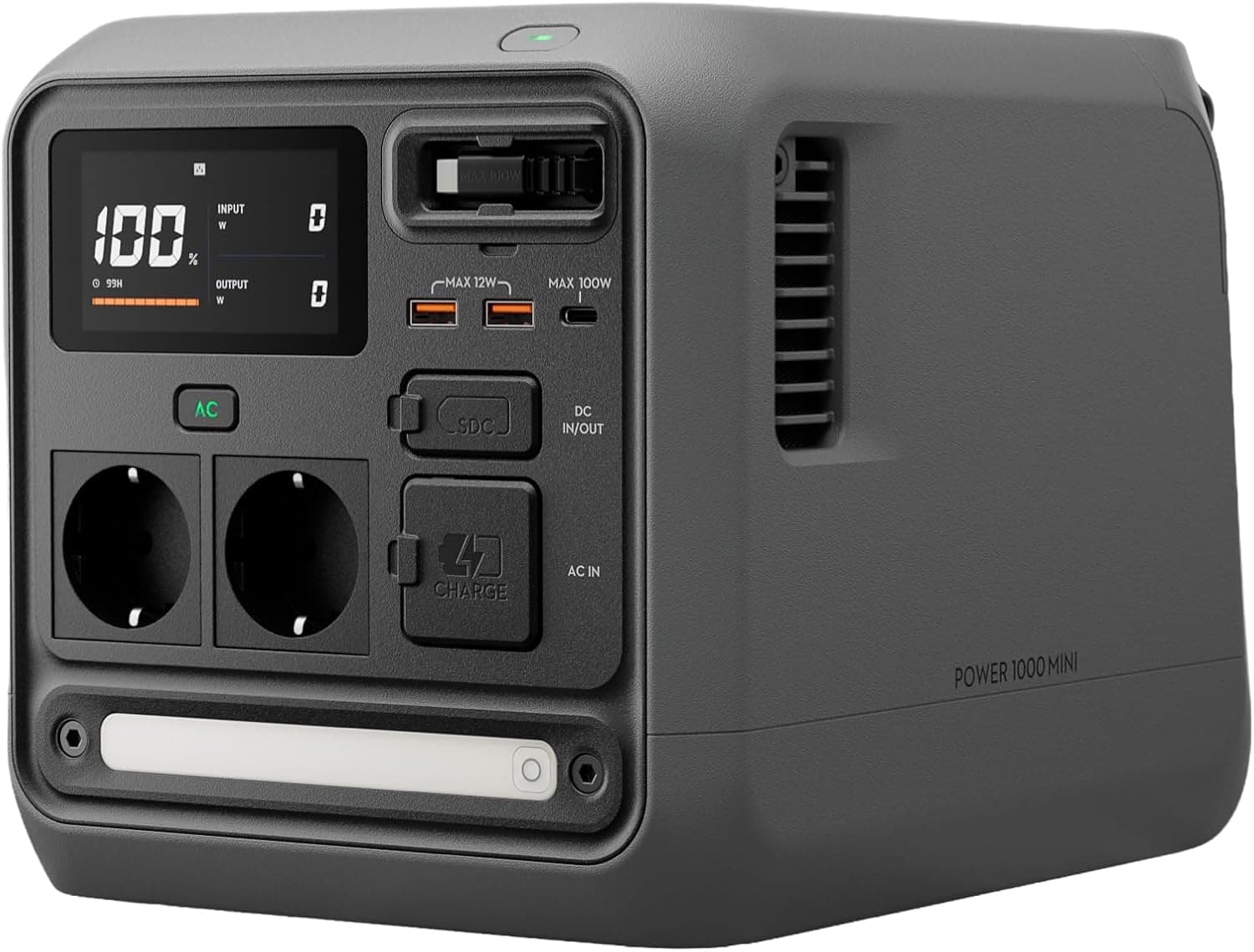 DJI Power 1000 Mini Estación de energía portátil, Generador eléctrico para el hogar y camping,Batería LFP de 1008 Wh, Tama... – DJI