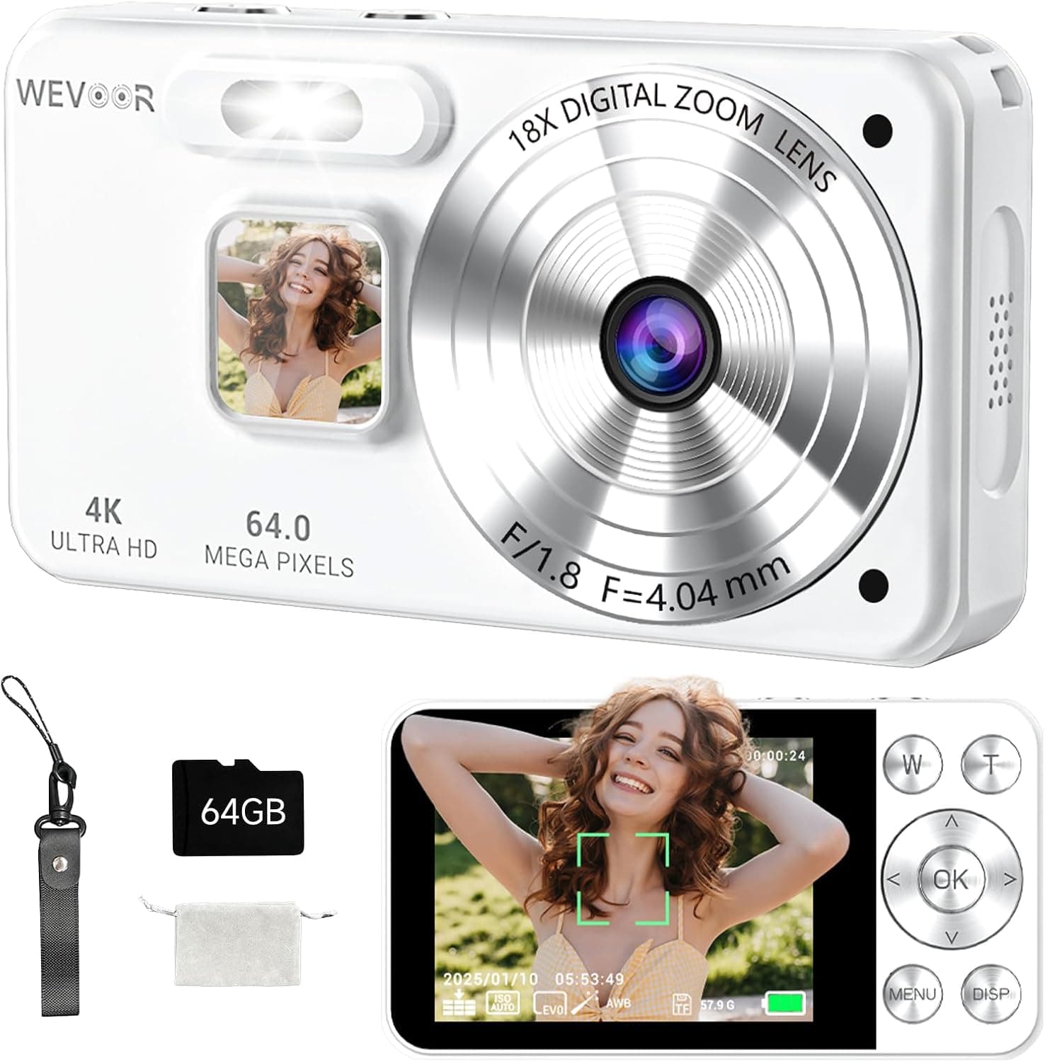 Cámara Digital Wevoor 64MP –