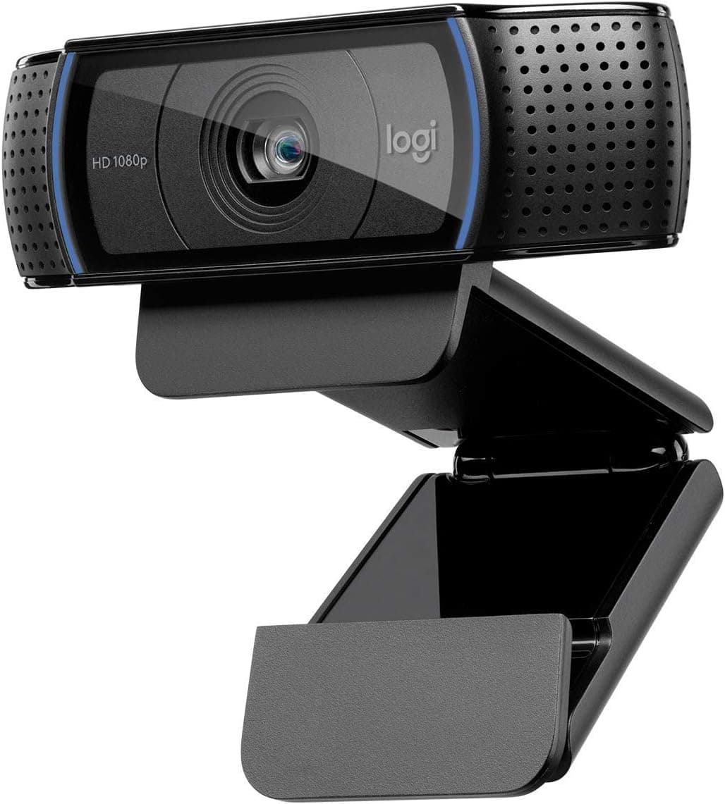 Logitech C920 HD Pro Webcam,Videoconferencias1080p/30 fps,Sonido Estéreo,Corrección de Iluminación HD,Skype/Hangouts/FaceT... – Logitech