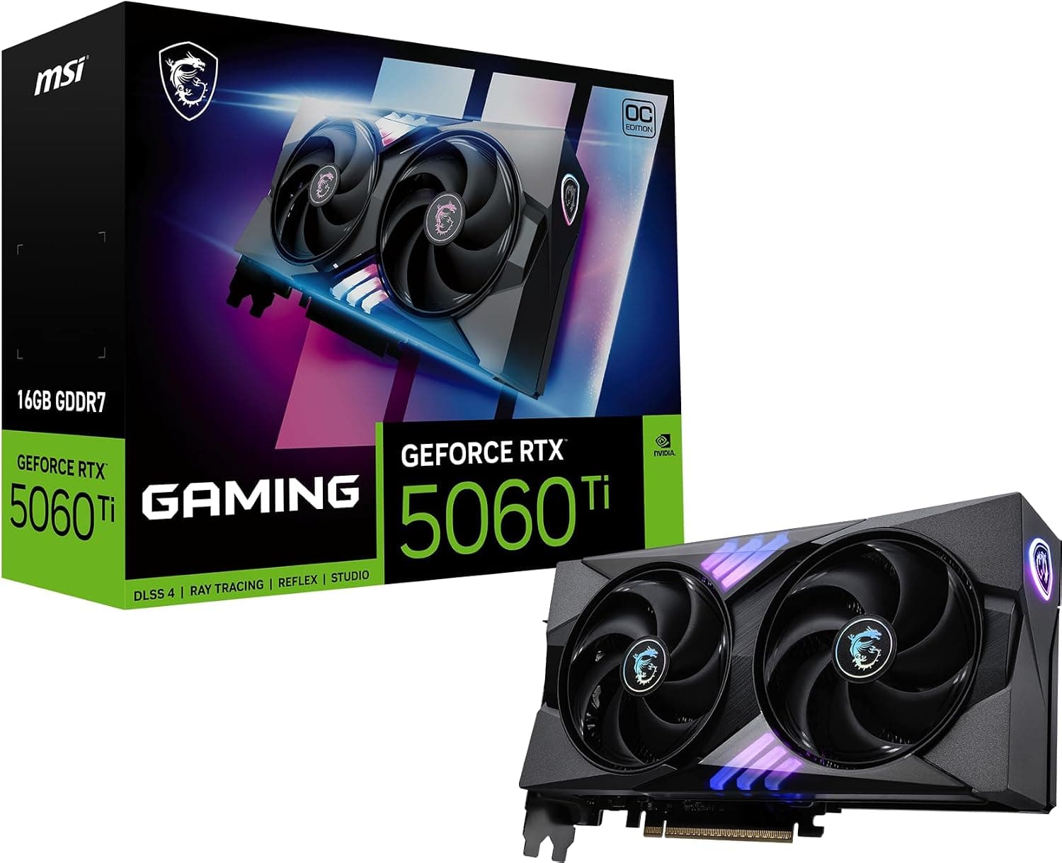Tarjeta gráfica Gaming RTX 5060 Ti 16G Gaming OC – MSI