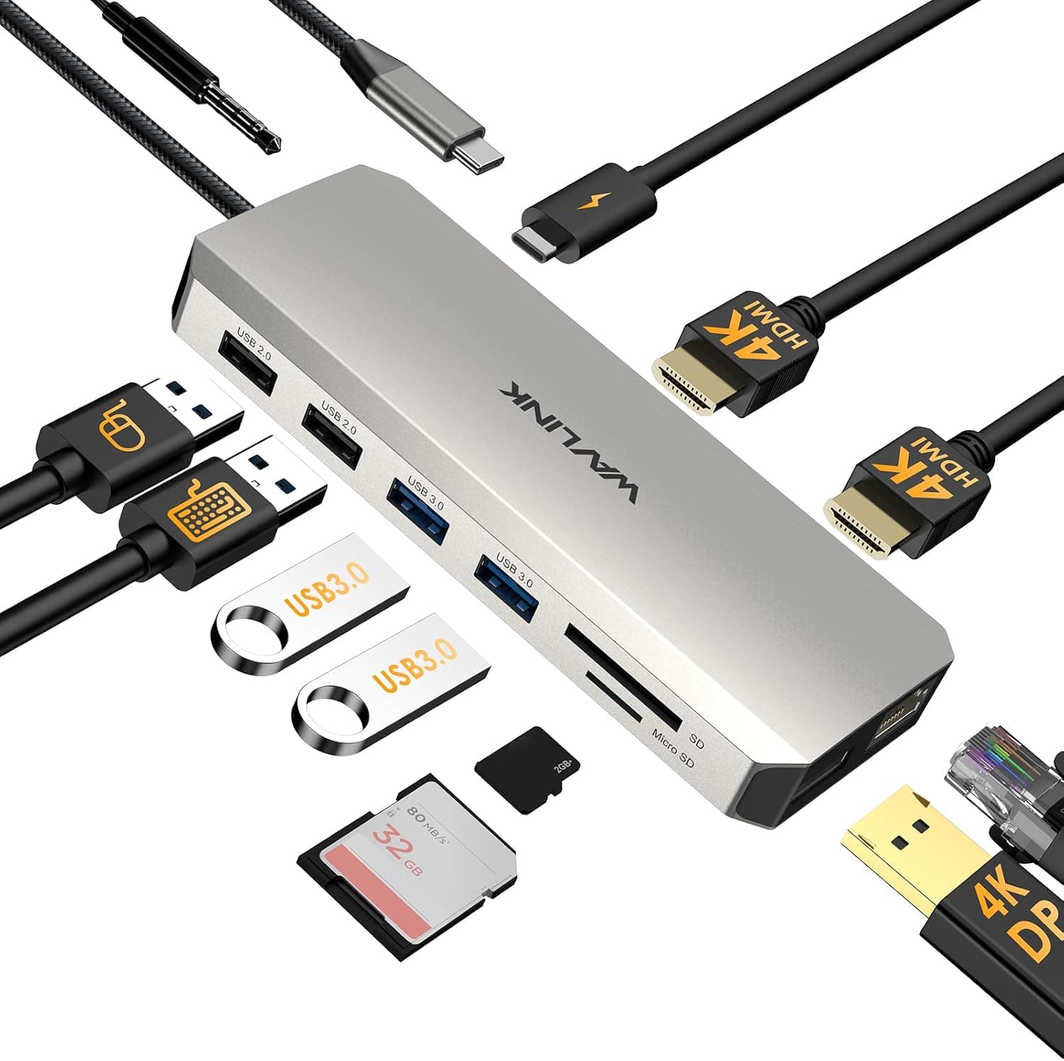 Hub USB/Docking con cable –