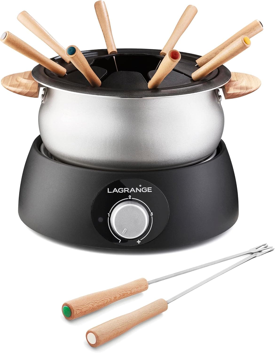 LAGRANGE, aparato de fondue eléctrico 8 personas, 1,5 L, fabricación francesa, para todo tipo de fondues, termostato ajust... – LAGRANGE