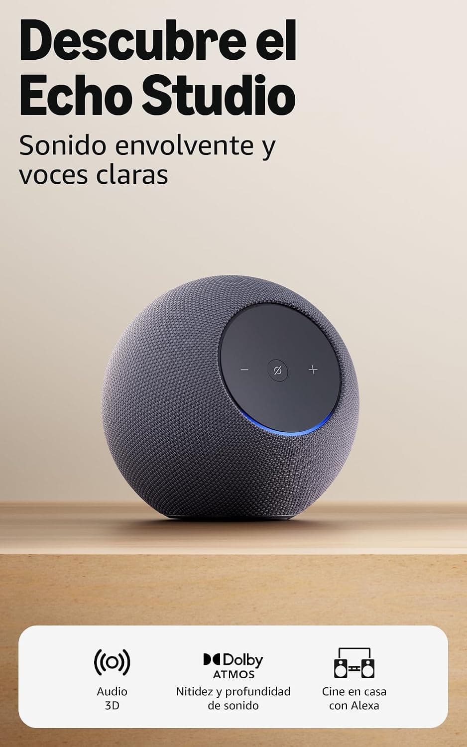Altavoz inteligente Amazon audio 3D inmersivo – Amazon