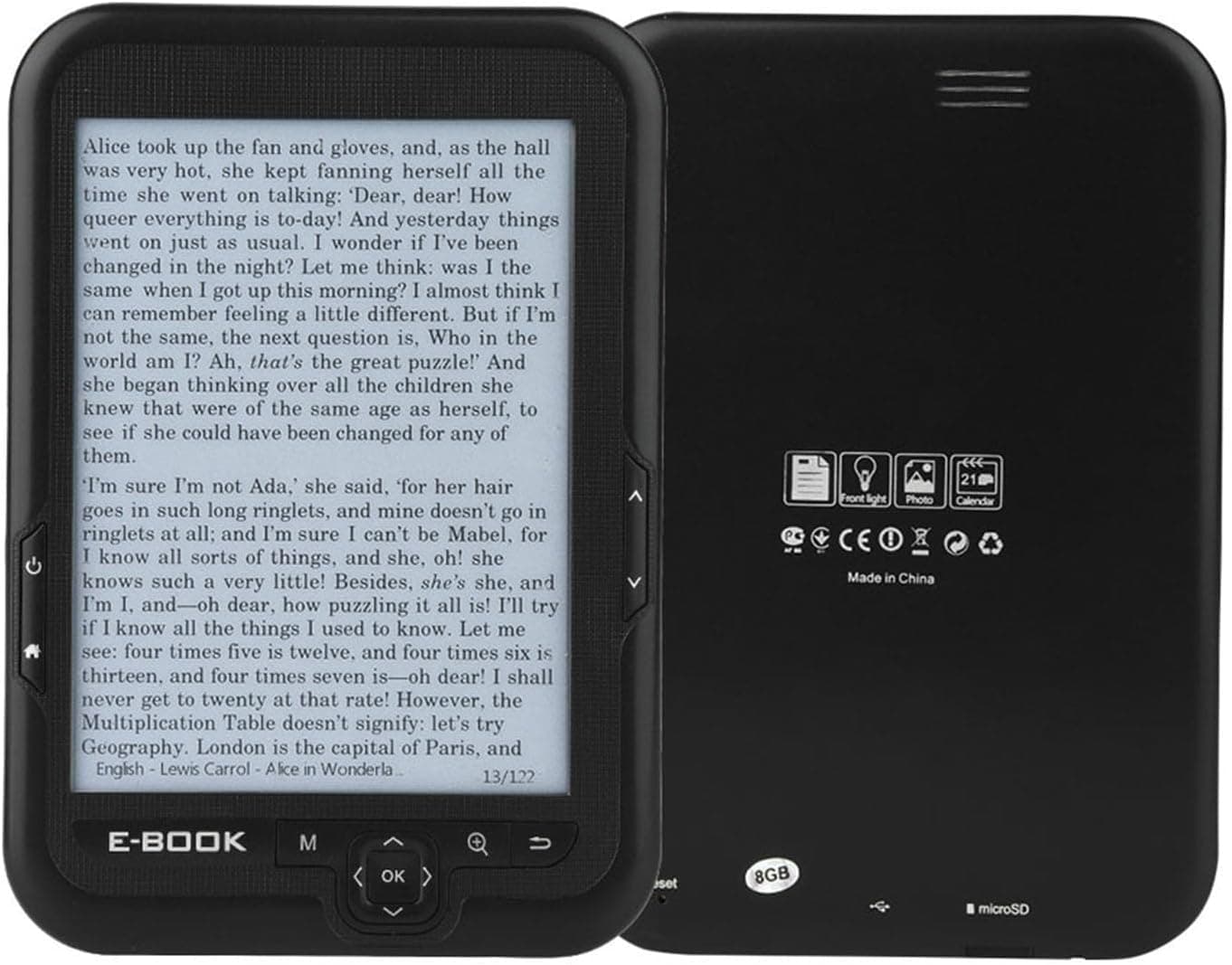 Ebook Reader 6 Pulgadas 300dpi EReader para Leer en Cualquier Momento y en Cualquier Lugar, con Cubierta Azul de 16GB - In... – Ebook