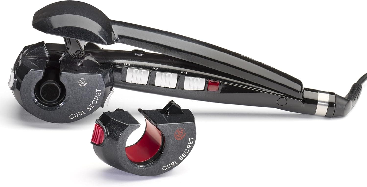 BaByliss Curl Secret - Rizador Automático, Rizos y Ondas, Iónico antiencrespamiento, Rizos duraderos, 2 cabezales intercam... – BaByliss