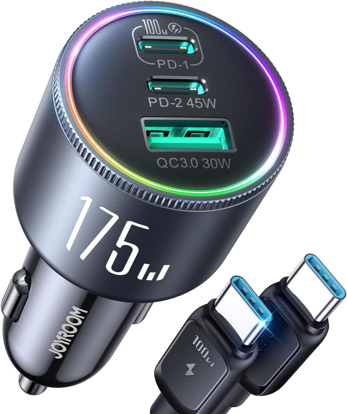 Cargador de coche JOYROOM-175W 3 GaN Chips – JOYROOM