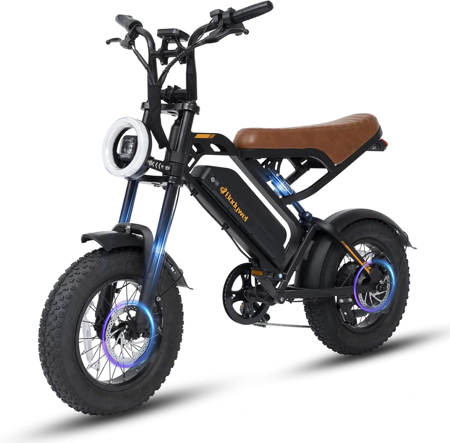 Bodywel M16 Bicicleta Eléctrica Adultos, 16x4.0” Fat Tire Todo Terreno Ebike, Batería 48V 13Ah, Motor 250W, 80 km Autonomí... – Bodywel