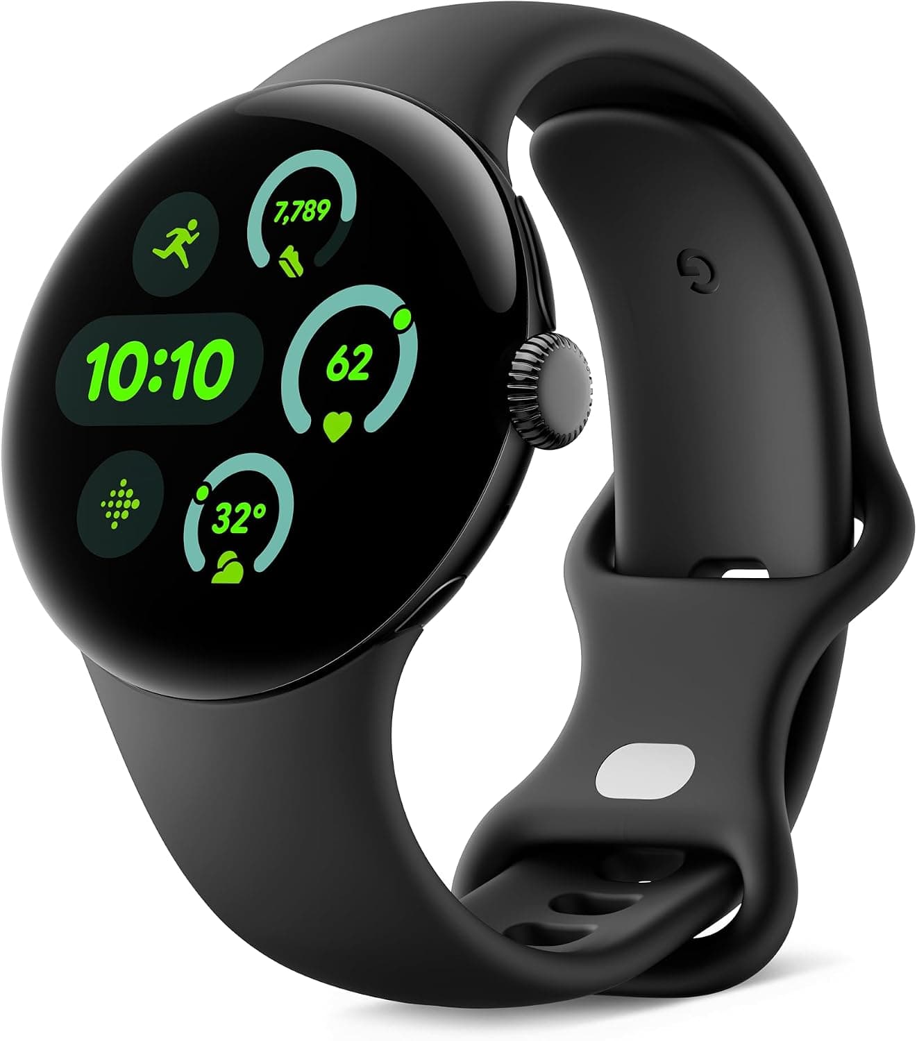 Google Pixel Watch 3 (41 mm) - Caja en Color Negro Mate - Correa en Color obsidiana - Wi-Fi – Google
