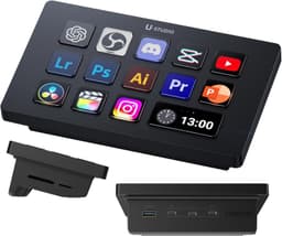 ULANZI D200H Controlador de Streaming Streamdeck U-Studio 7 en 1, 14 Botones LCD+13 Botones Macro Personalizables, Activac... –