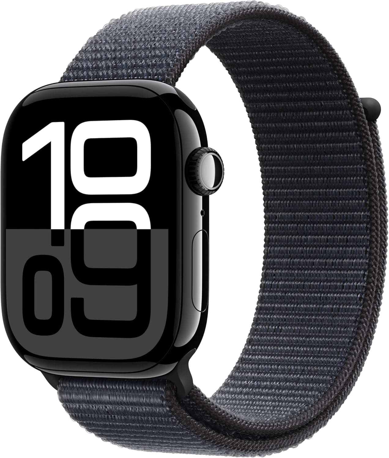 Apple Watch Series 10 GPS Smartwatch con Caja de Aluminio Negro Brillante de 46 mm y Correa Loop Deportiva Tinta - Talla ú... – Apple