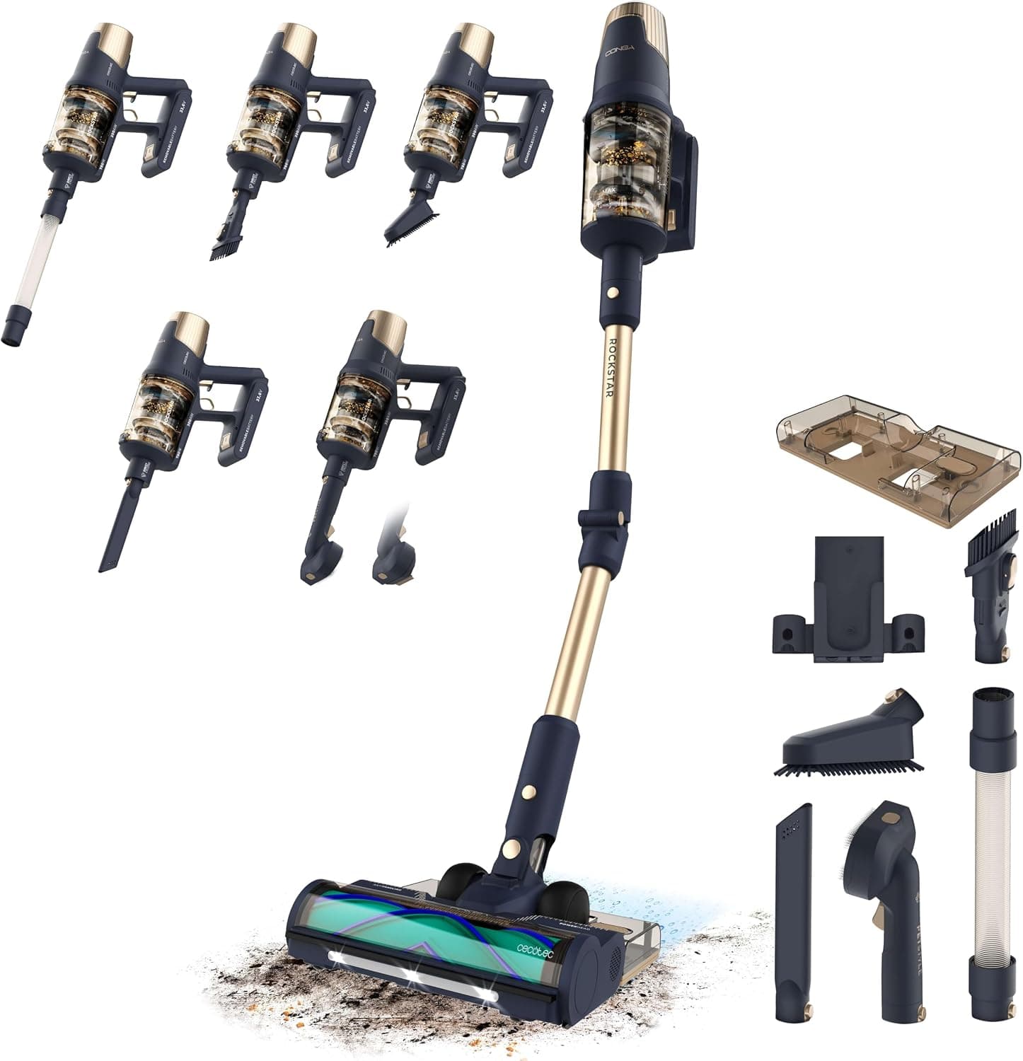 Aspiradora sin cable Cecotec RX70 AquaPet Flex Cepillo Hairless XL – Cecotec