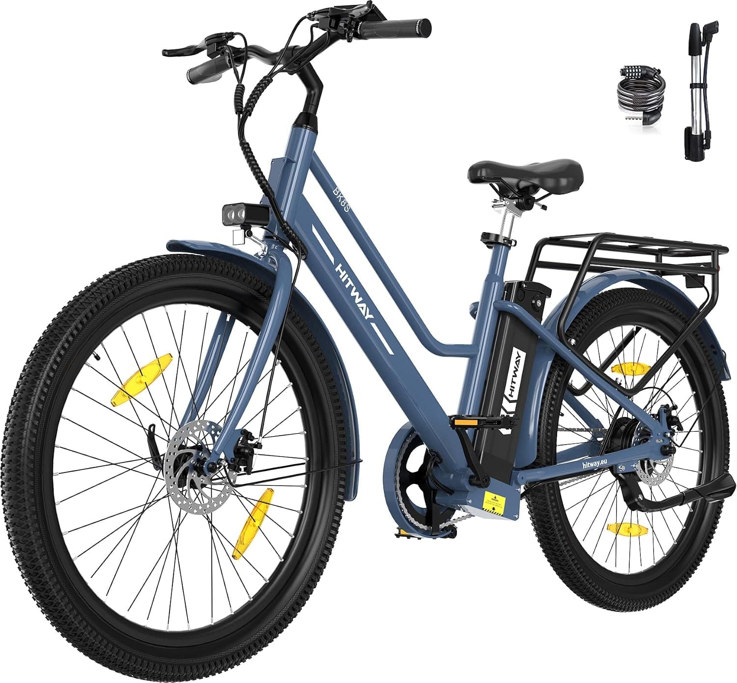 HITWAY Bicicleta Eléctrica, 27,5" E Bike, Motor 250W, Batería Extraíble 36V 13 Ah, 50-100 km,App,Bicicleta eléctrica Urban... – HITWAY