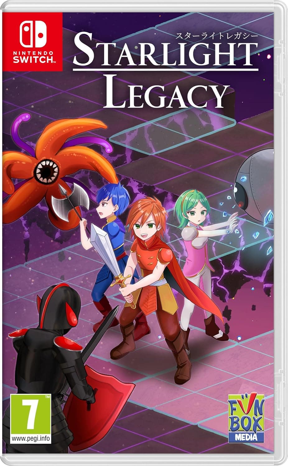 Starlight Legacy Nintendo Switch - JRPG Retro de Mundo Abierto no Lineal - Estética Pixel Art 16-Bits, Combate por Turnos ... –
