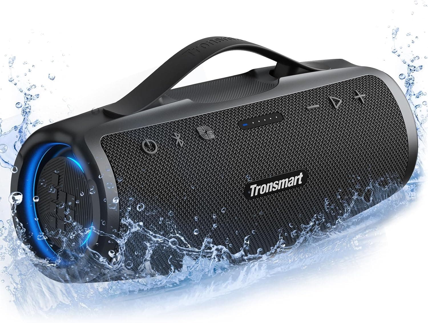 Tronsmart Mirtune S100 Altavoz Bluetooth 50W, Altavoz Portátil Potente, Resistente al Agua IPX7, Retractable Handle, 20H d... – Tronsmart
