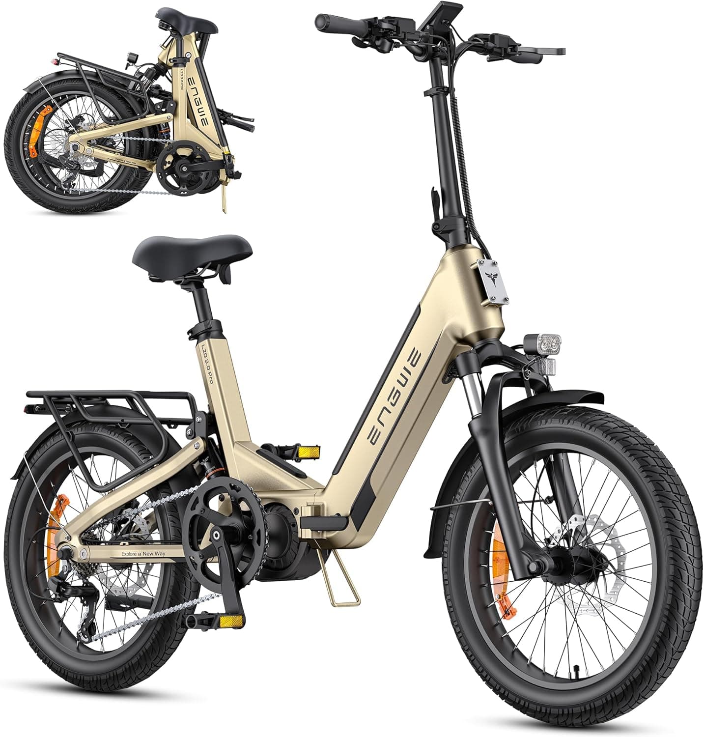 ENGWE Bicicleta Eléctrica con App&IOT, Bicicleta Eléctrica 48V 15Ah con Batería hasta 160km, Sensor de Par y Freno Hidrául... – ENGWE